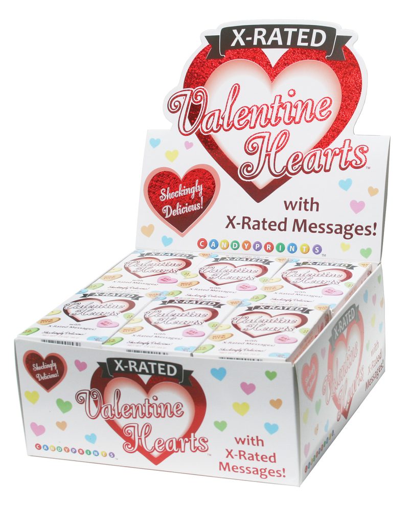 X-Rated Valentine Candy - 1.6 oz Boxes Display of 24