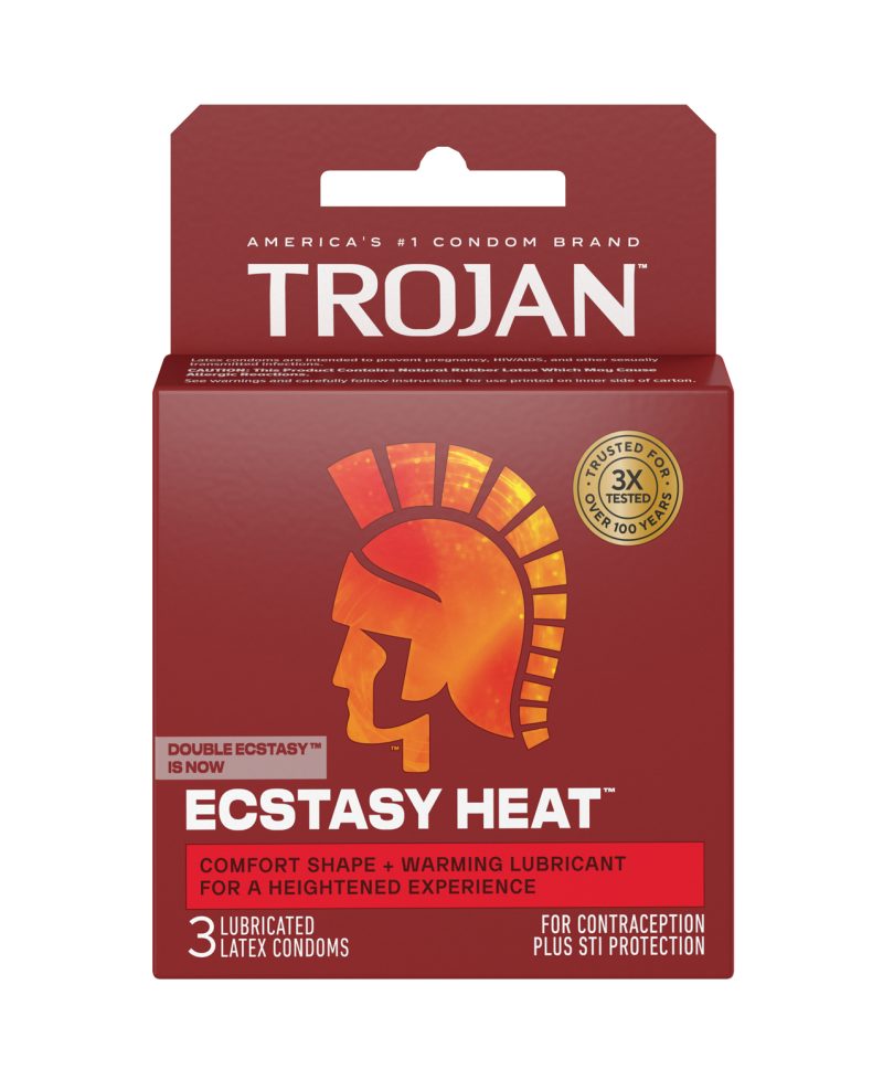 Trojan Ecstasy Heat Condoms - Box of 3