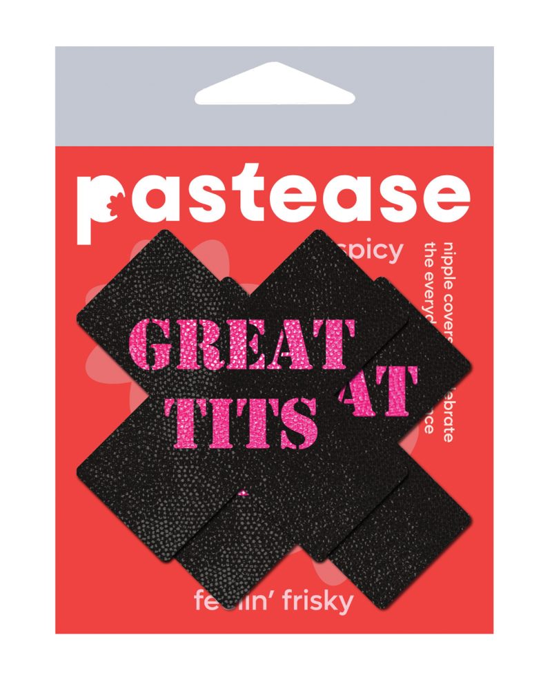 Pastease Great Tits Cross - Black/Pink O/S