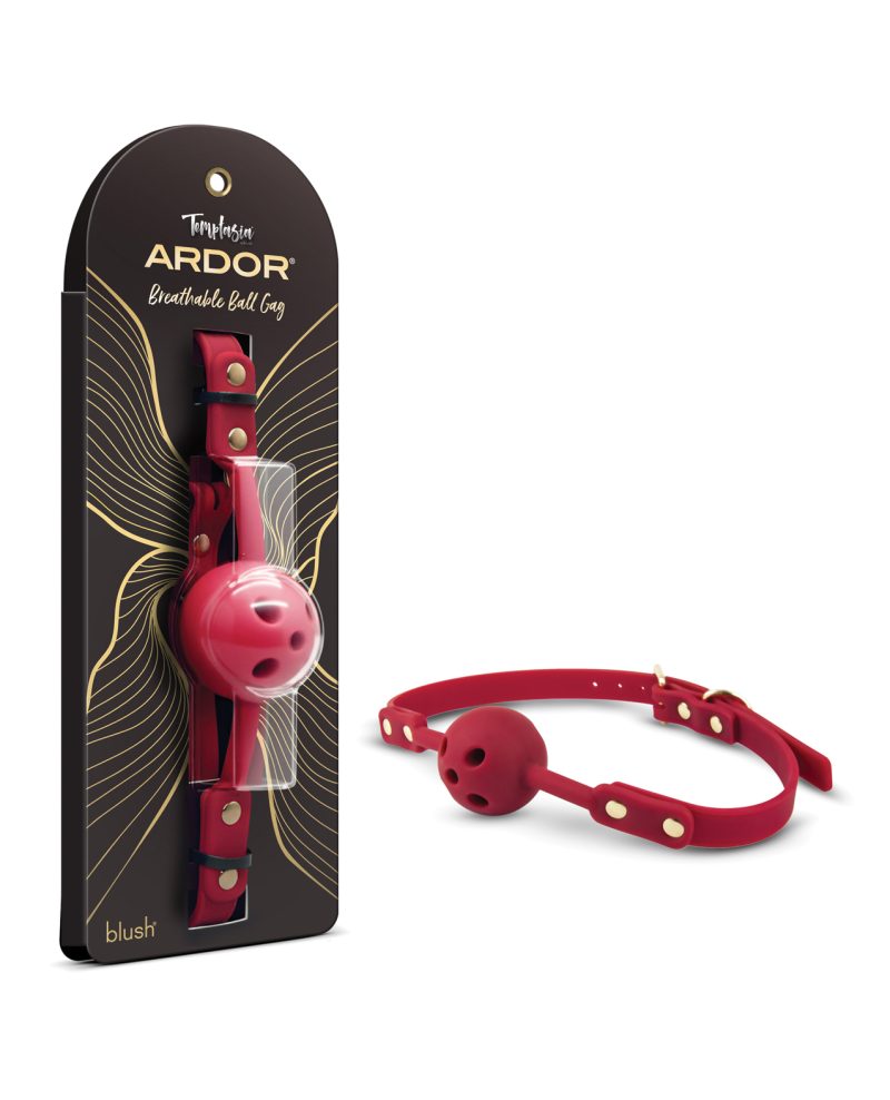 Blush Temptasia Ardor Ball Gag - Red