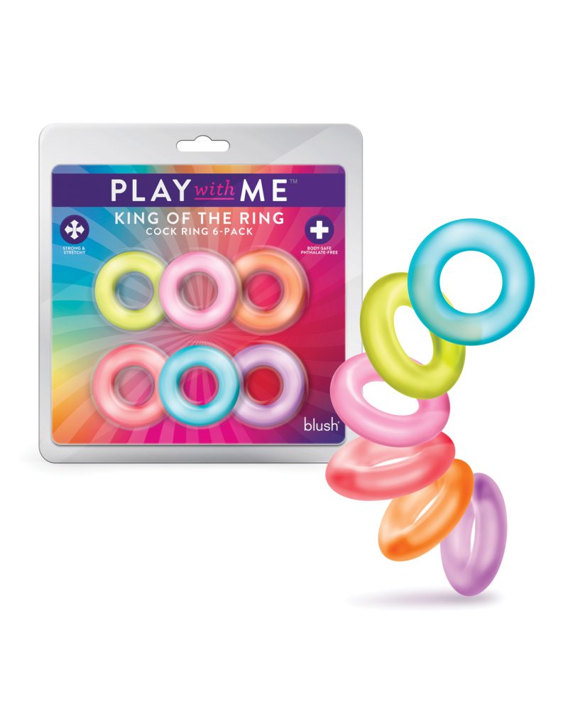 Blush Play With Me King of the Ring - Asst. Colors Set of 6