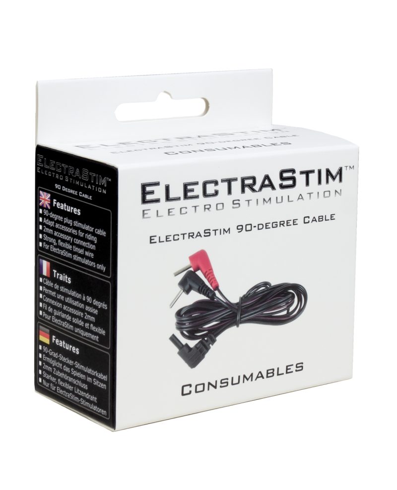 ElectraStim Cable with 90 Degree Plugs