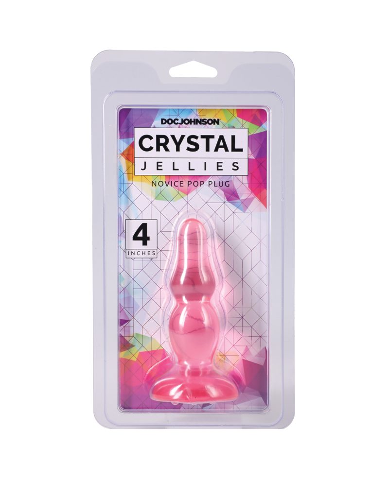 Crystal Jellies Novice 4" Pop Plug - Pink