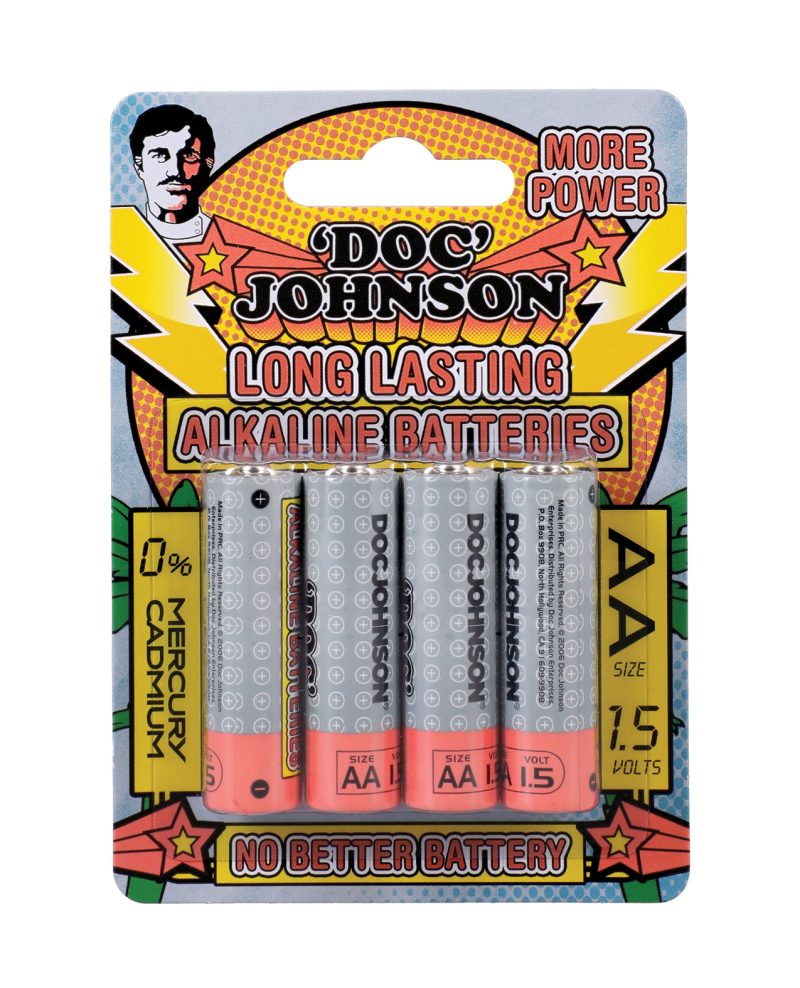 Doc Johnson Alkaline Batteries - AA 4 Pack