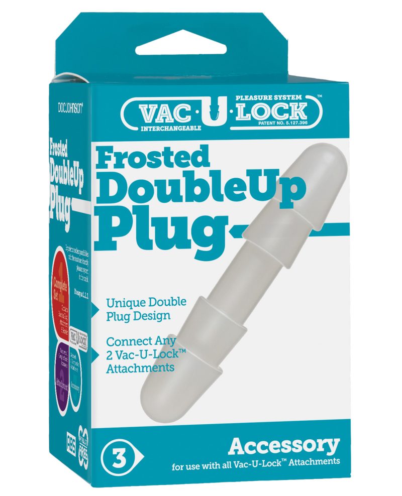 Vac-U-Lock Double Up Plug - Frosted