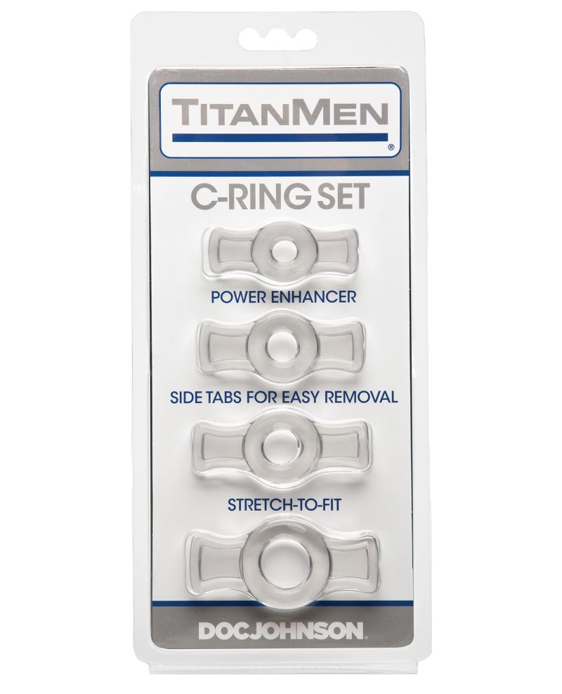 Titanmen Tools Cock Ring Set - Clear