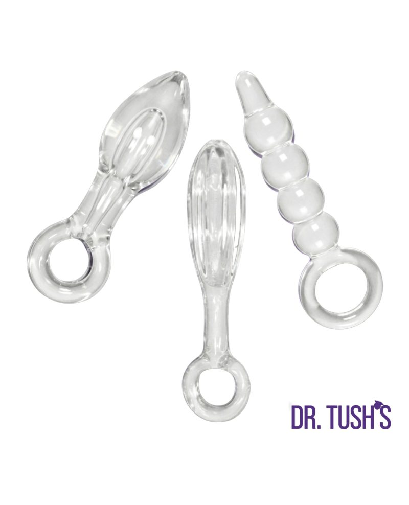 Dr. Tush's Halo of Pleasure Collection Anal Plug Set - Glass