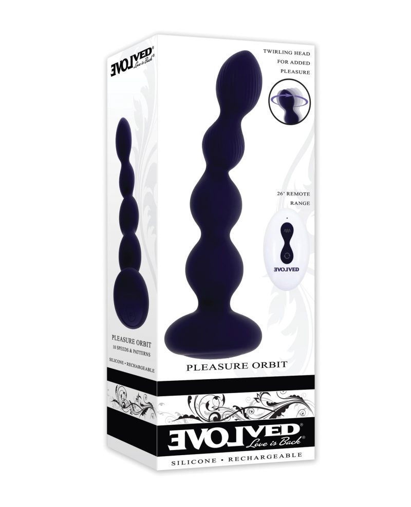 Evolved Pleasure Orbit Remote Controlled Anal Vibe - Purple