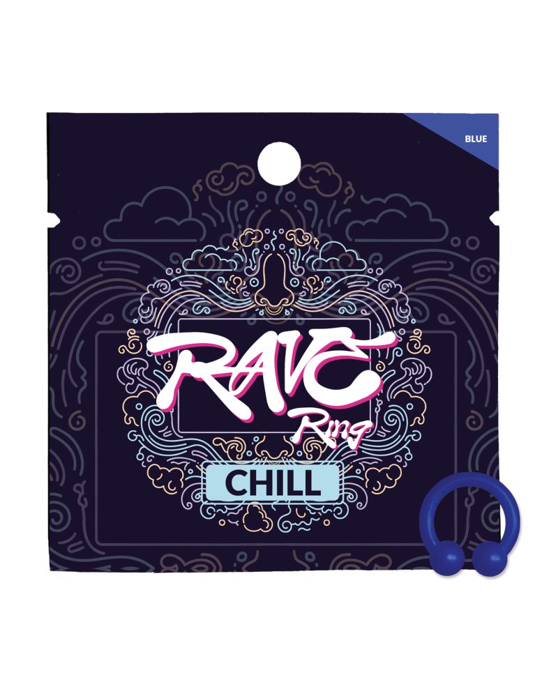 Rave Ring Chill Single Sachet - Peppermint Scent - Blue
