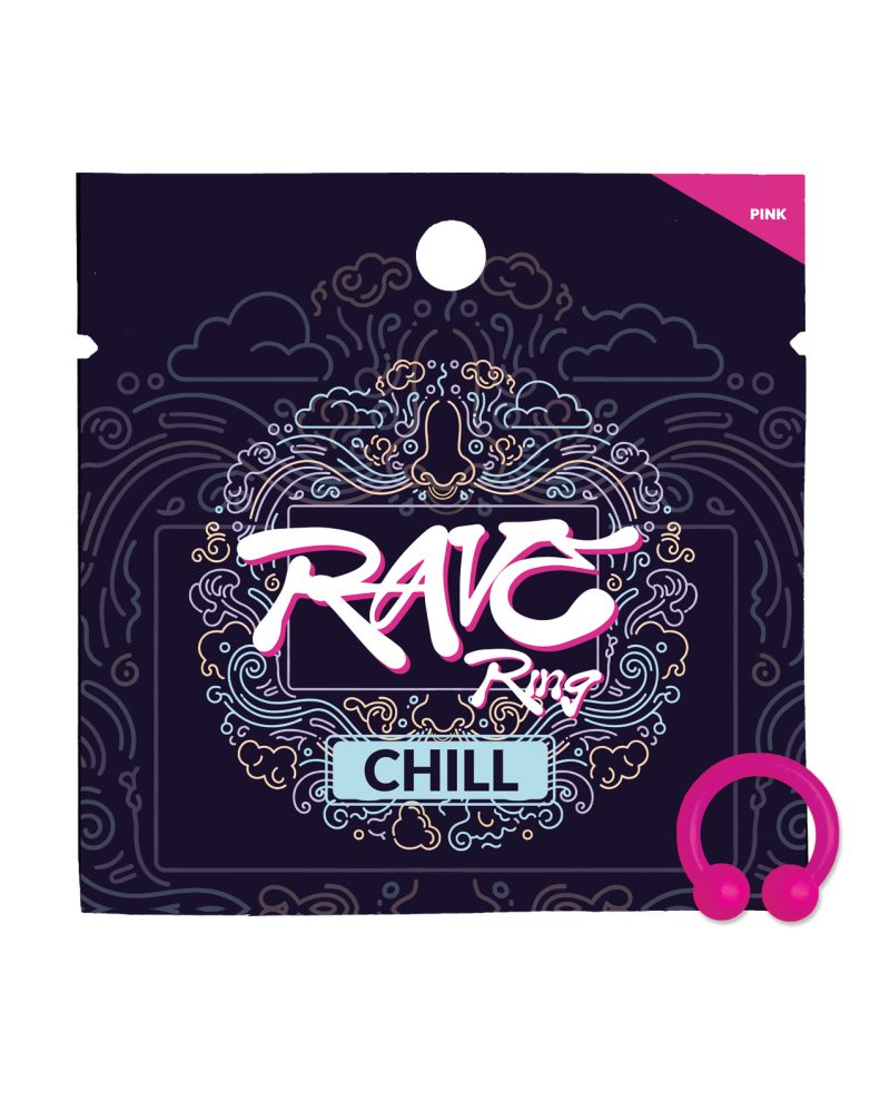 Rave Ring Chill Single Sachet - Peppermint Scent - Pink