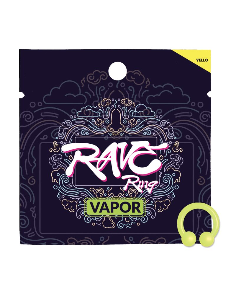 Rave Ring Vapor Single Sachet - Eucalyptus Scent - Yellow