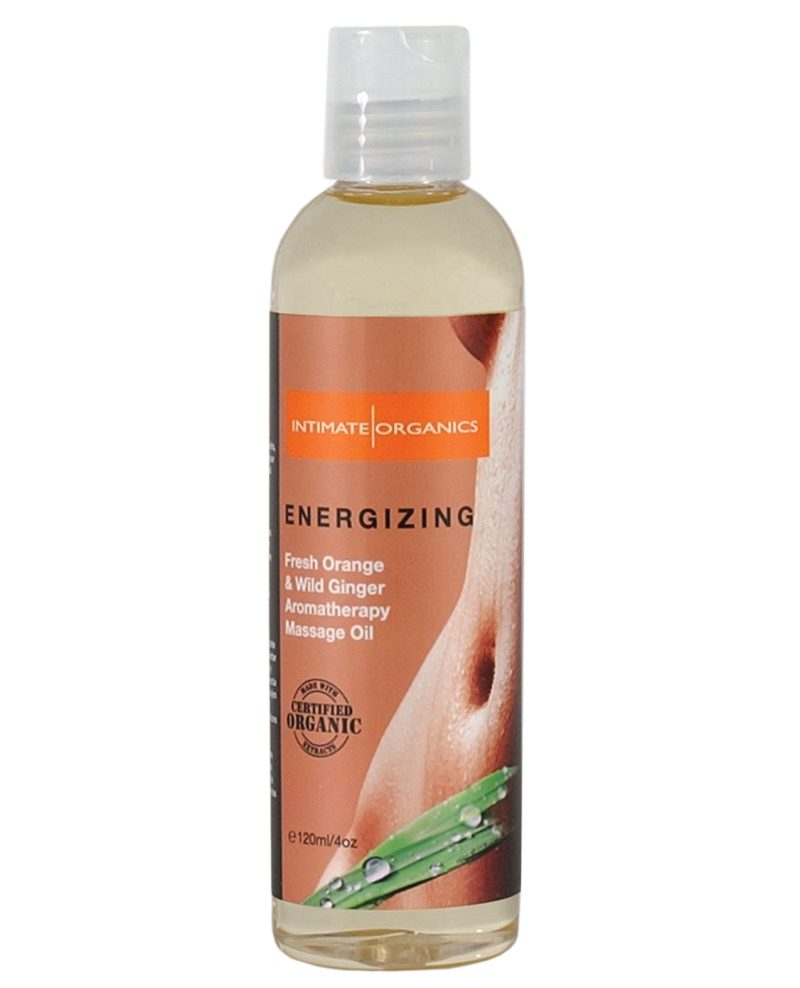 Intimate Earth Energizing Massage Oil - 120 ml Orange & Ginger