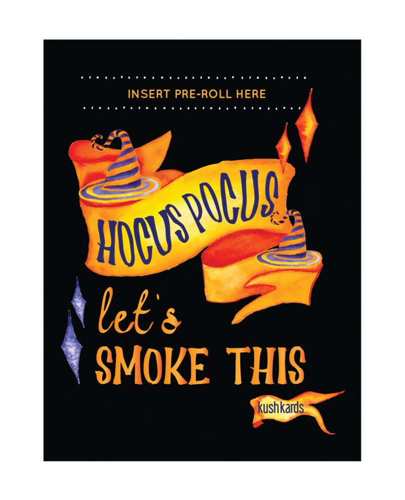 Halloween Hocus Pocus Greeting Card w/Matchbook