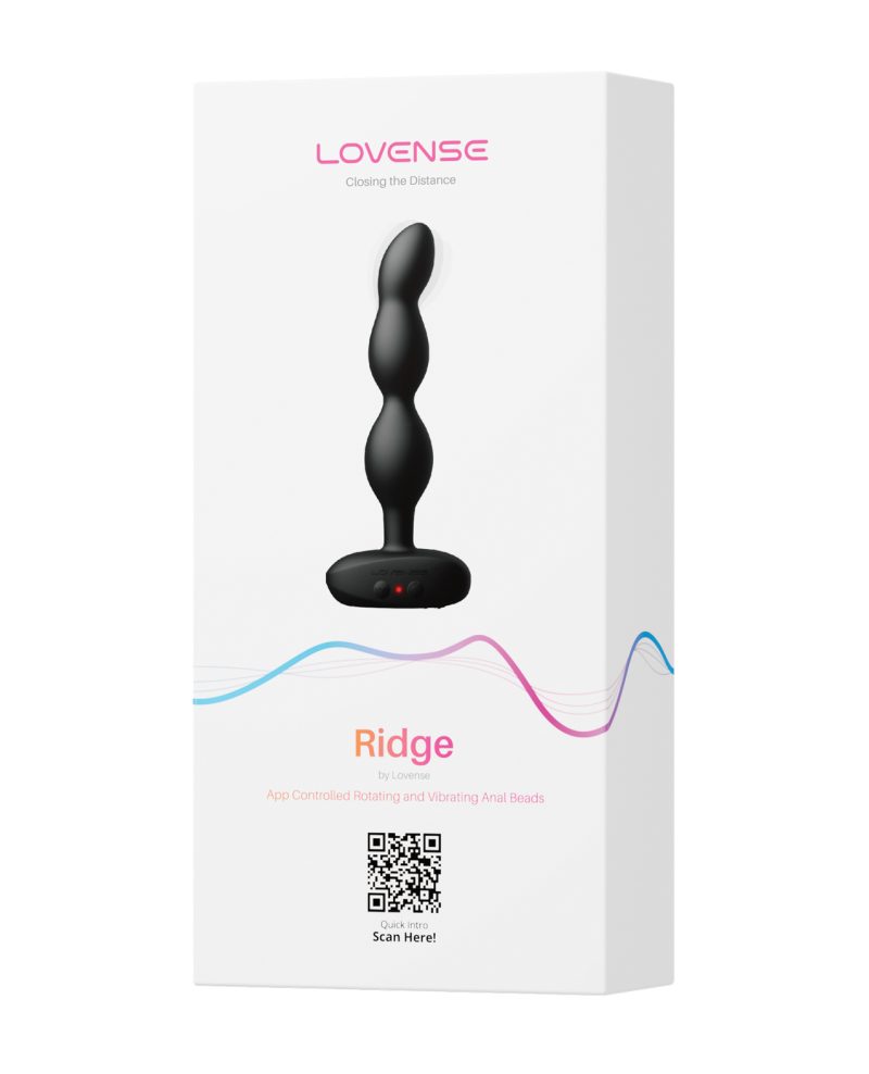Lovense Ridge Bumpy Anal Plug - Black
