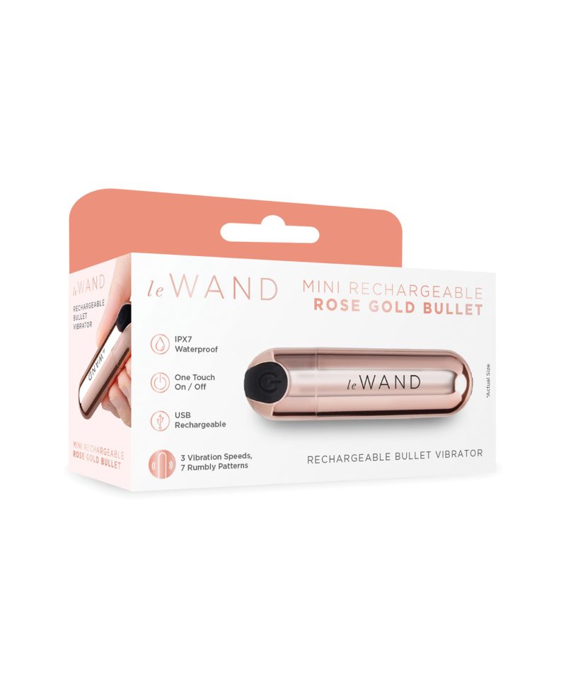 Le Wand Rechargeable Rose Gold Bullet Vibrator