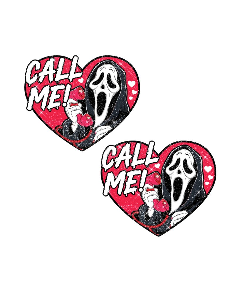 Neva Nude Call me Scream Glitter Heart Pasties - Multicolor O/S