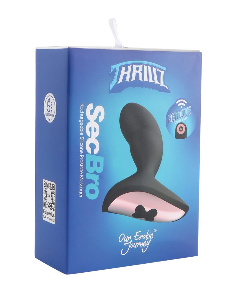Thrillz Sec Bro Silicone Prostate Massager w/Remote