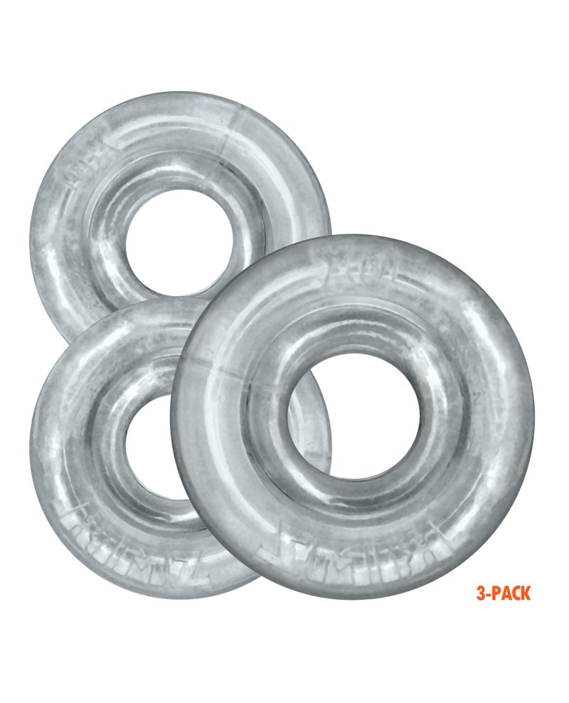 Oxballs Rimringz Multi Size 3 Pack of Cock Rings - Clear