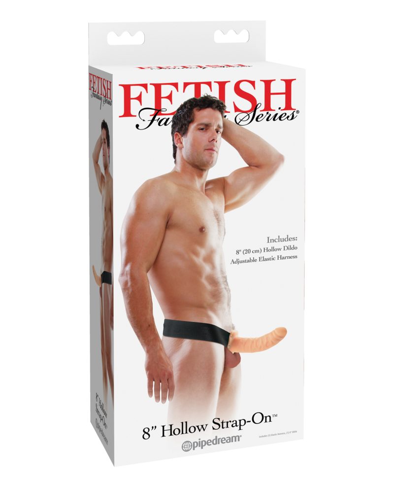 Fetish Fantasy Series 8" Hollow Strap On - Flesh