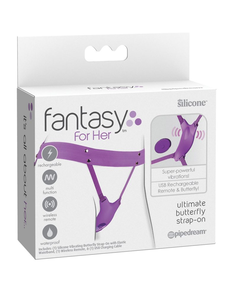 Fantasy For Her Ultimate Butterfly Strap On - Purple