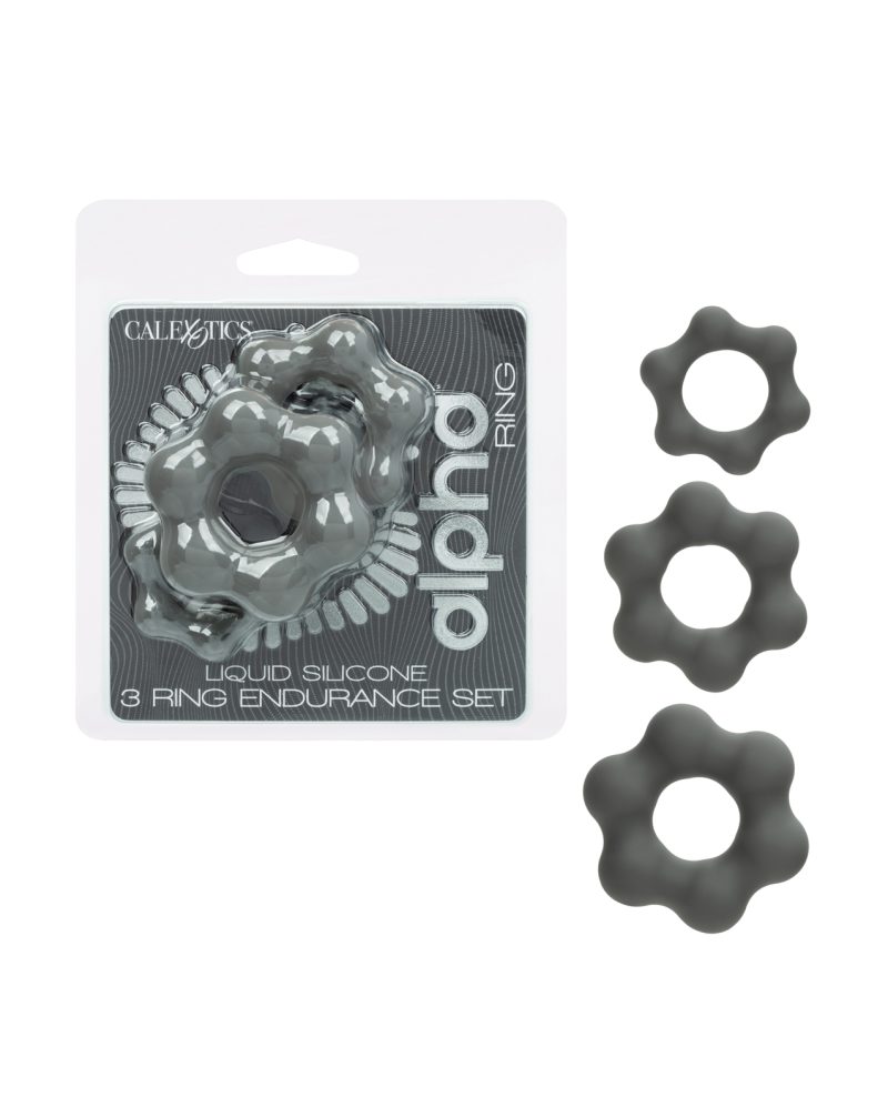 Alpha Liquid Silicone 3 Ring Endurance Set