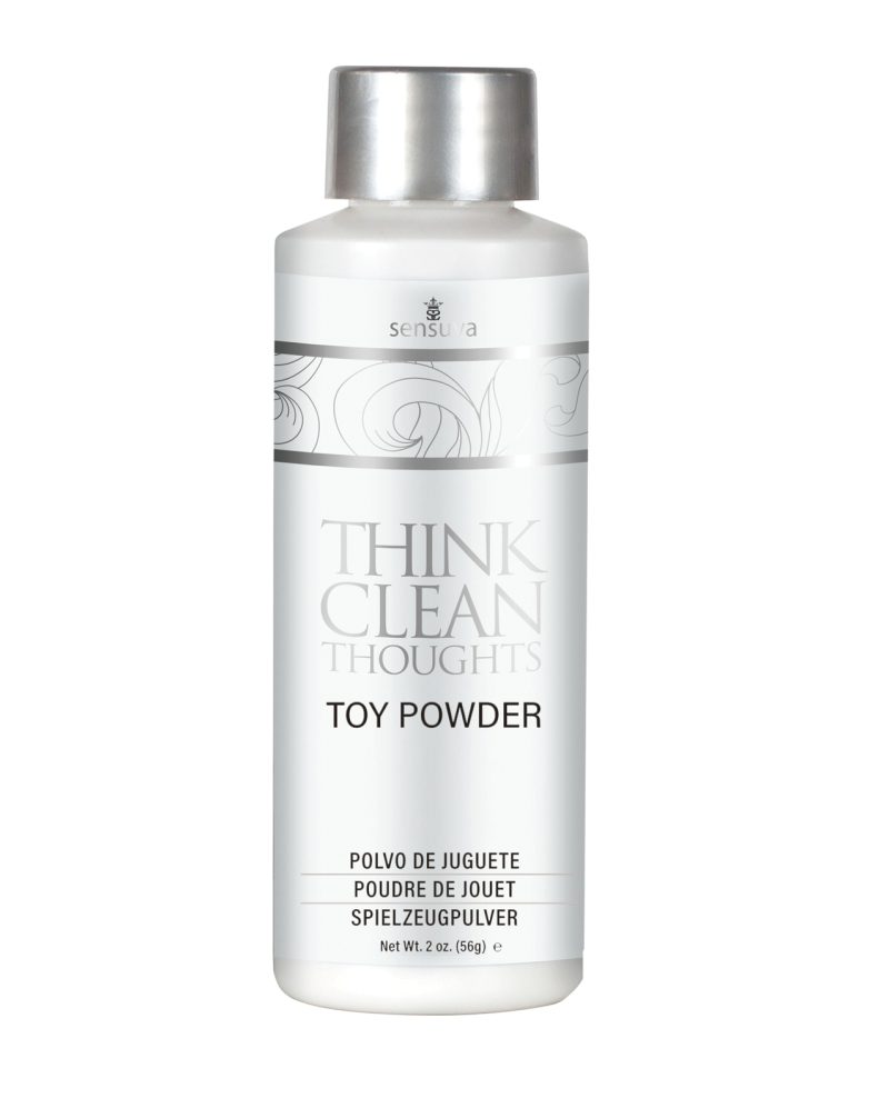 Sensuva Think Clean Thoughts Toy Powder - 2 oz Bottle