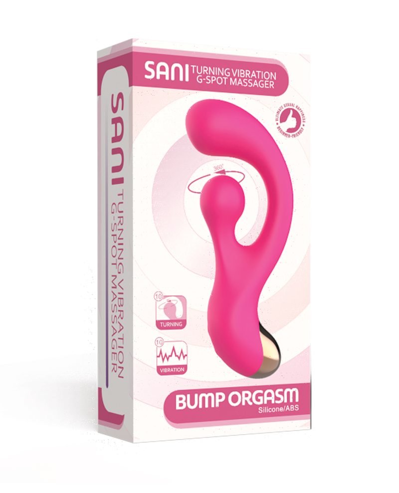 Bump Orgasm Turning Vibration G-Spot Massager - Pink