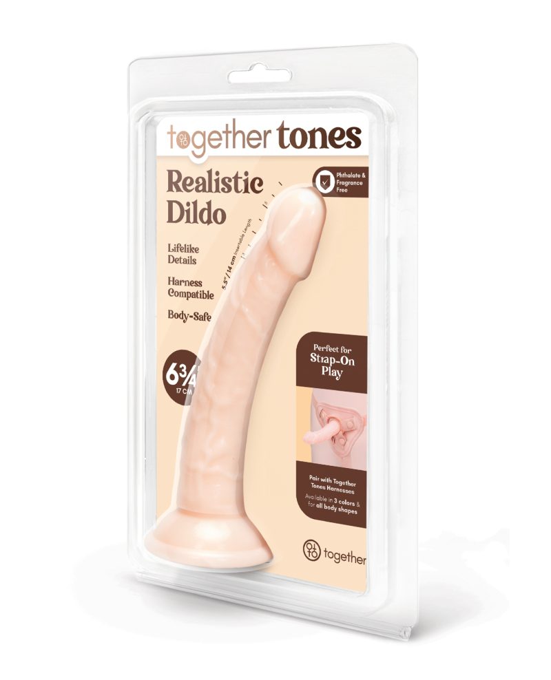 Together 6.75" Realistic Dildo - Light