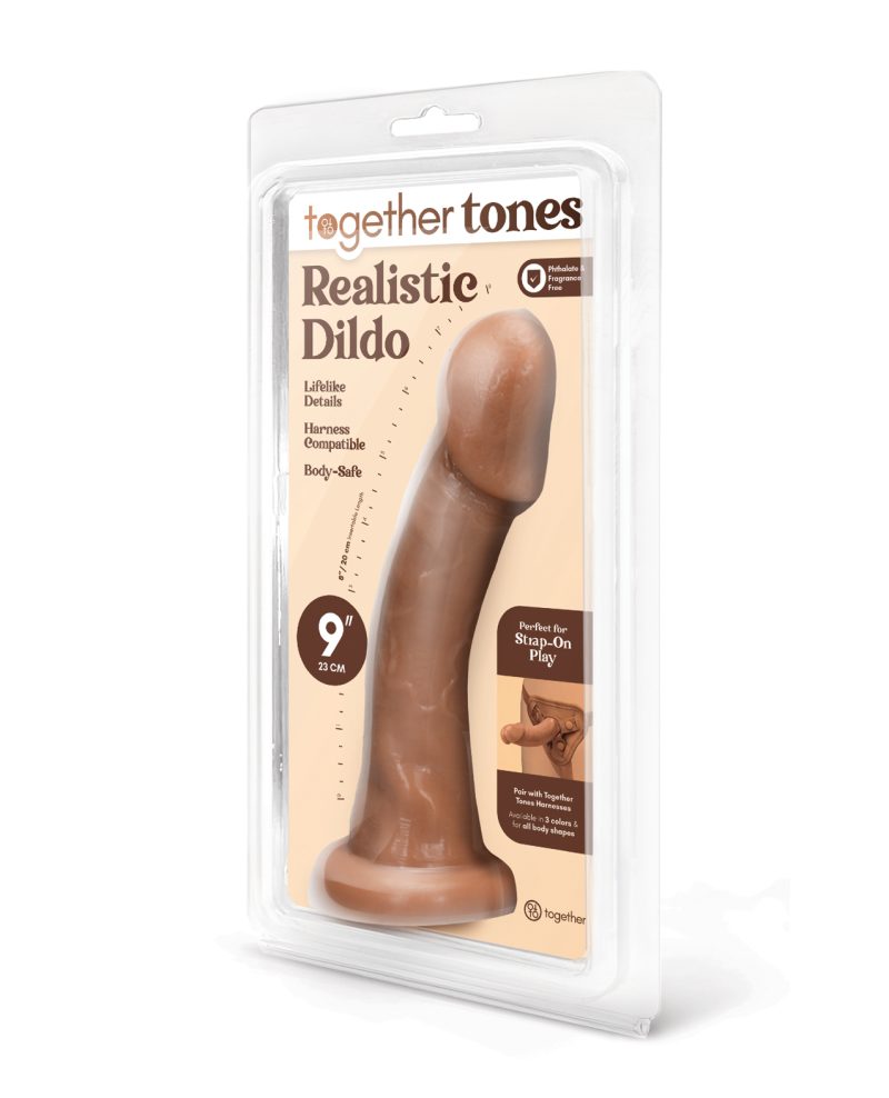 Together 9" Realistic Dildo - Medium