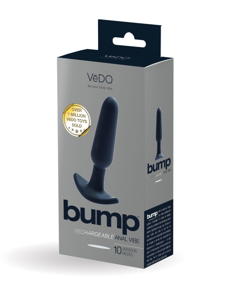 VeDO Bump Rechargeable Anal Vibe - Just Black