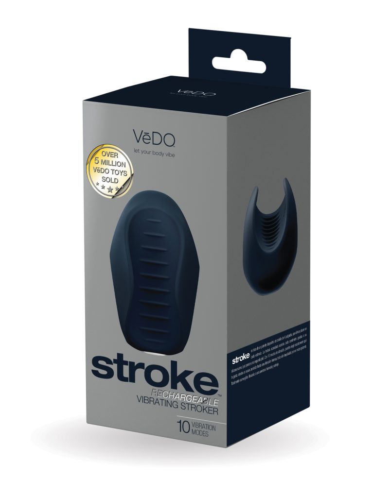 VeDO Stroke Rechargeable Vibrating Stroker - Black