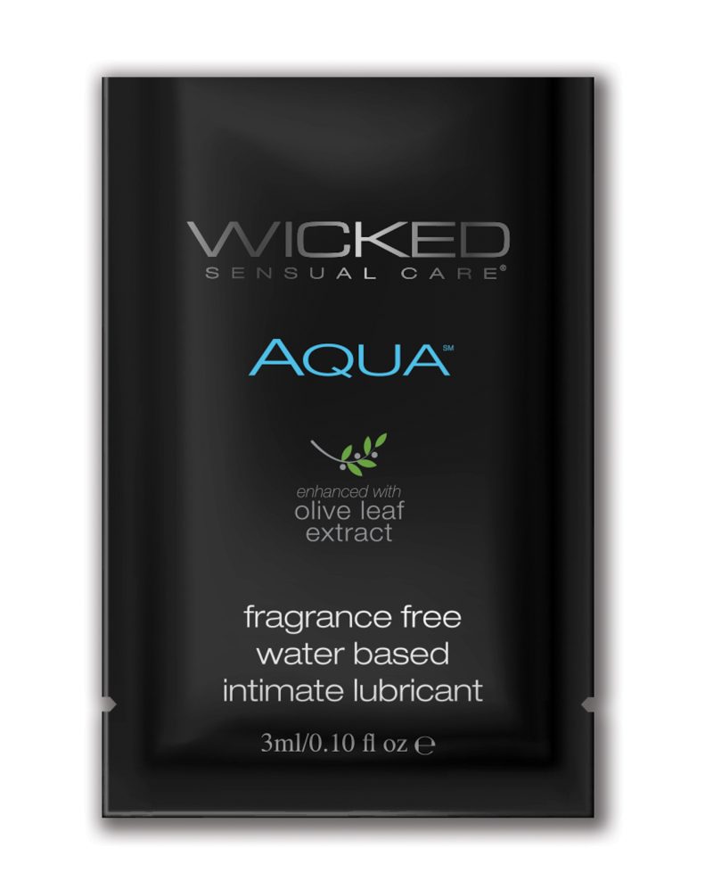 Wicked Sensual Care Aqua Waterbased Lubricant - .1 oz Fragrance Free