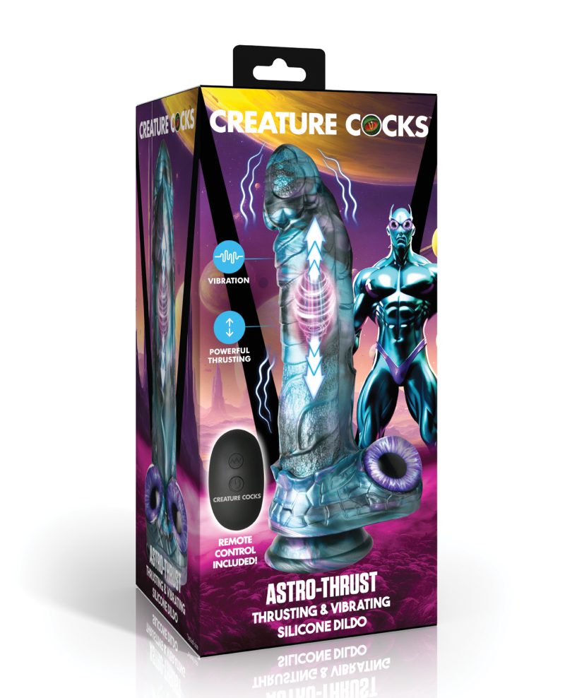 Creature Cocks - Astro-Thrust Thrusting & Vibrating Silicone Dildo