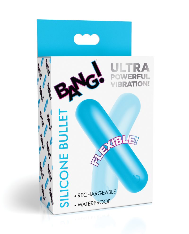 Bang! Flexible Silicone Bullet - Blue