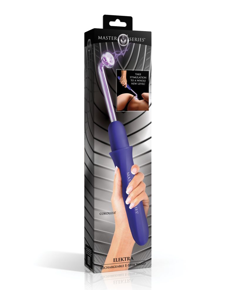 Master Series Elektra Rechargeable Violet Wand - Purple